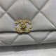 Maxi Chanel 19 Flap Bag Goatskin/Lambskin Grey  High