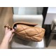 Maxi Chanel 19 Flap Bag Goatskin/Lambskin Camel High