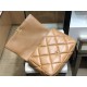 Maxi Chanel 19 Flap Bag Goatskin/Lambskin Camel High