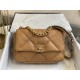 Chanel 19 Flap Bag Goatskin/Lambskin Camel High