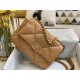 Chanel 19 Flap Bag Goatskin/Lambskin Camel High