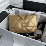 Chanel 19 Flap Bag Goatskin/Lambskin Gold High