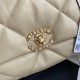 Chanel 19 Flap Bag Goatskin/Lambskin Beige High