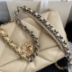 Chanel 19 Flap Bag Goatskin/Lambskin Beige High