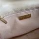 Chanel 19 Flap Bag Goatskin/Lambskin Beige High