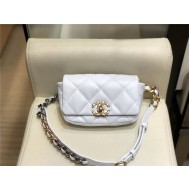 Waist Chanel 19 Flap Bag Lambskin/Goatskin mid