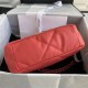 Chanel 19 Flap Bag Goatskin/Lambskin Red High