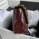 Chanel 19 Flap Bag Shiny Calfskin Burgundy High