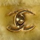 Chanel FLAP BAG Shearling & Gold-Tone Metal AS3499 Yellow A