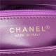 Chanel FLAP BAG Shearling & Gold-Tone Metal AS3499 Purple A