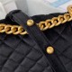 Chanel SMALL BOY Chanel MESSENGER BAG Velvet & Gold-Tone Metal AS3350 Black A