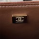 Chanel SMALL BOY Chanel MESSENGER BAG Velvet & Gold-Tone Metal AS3350 Burgundy A