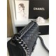 SMALL BOY Chanel HANDBAG Grained Calfskin Black High