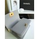 SMALL BOY Chanel HANDBAG Lambskin Grey High