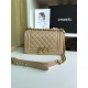 SMALL BOY Chanel HANDBAG Lambskin Beige High