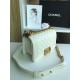 SMALL BOY Chanel HANDBAG Lambskin White High