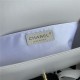 BOY Chanel FLAP BAG WITH HANDLE Lambskin & Gold Metal White A