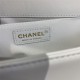 BOY Chanel HANDBAG Lambskin Gold Metal White A