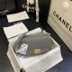 BOY Chanel HANDBAG Lambskin Gold Metal Grey A