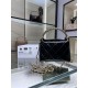 Chanel CLUTCH WITH CHAIN AP4189 Shiny Lambskin & Gold-Tone Metal Black High