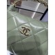 Chanel CLUTCH WITH CHAIN AP4189 Shiny Lambskin & Gold-Tone Metal Green High