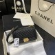 BOY Chanel HANDBAG Grained Calfskin & Gold Metal Black A