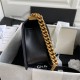 BOY Chanel HANDBAG Lambskin & Gold Metal Black A