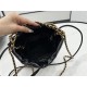 Chanel 22 MINI HANDBAG Shiny Calfskin Black, Imitation Pearls & Gold-Tone Metal AS3980 High