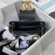 Chanel SMALL MESSENGER BAG Lambskin & Gold-Tone Metal AS4609 Black A