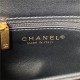 Chanel FLAP BAG Shearling & Gold-Tone Metal AS3499 Black A