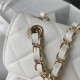 Chanel BACKPACK AS3200 Grained Calfskin & Gold-Tone Metal White High