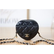 Chanel Mini HEART BAG Lambskin & Gold-Tone Metal AS2787 A