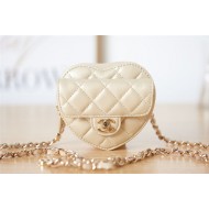 Chanel Mini HEART BAG Lambskin & Gold-Tone Metal AS2787 A