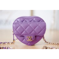 Chanel Mini HEART BAG Lambskin & Gold-Tone Metal AS2787 A