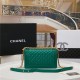 BOY Chanel HANDBAG Lambskin Green B