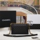 BOY Chanel HANDBAG Lambskin Black B