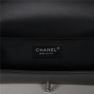 BOY Chanel HANDBAG Lambskin Black B