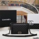 BOY Chanel HANDBAG Lambskin Black B