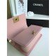 SMALL BOY Chanel HANDBAG Lambskin Pink High