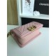 SMALL BOY Chanel HANDBAG Lambskin Pink High