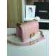 SMALL BOY Chanel HANDBAG Lambskin Pink High