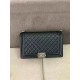 LARGE BOY Chanel HANDBAG Grained Calfskin Black High