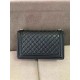 LARGE BOY Chanel HANDBAG Grained Calfskin Black High