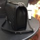 MAXI BOY Chanel HANDBAG Lambskin Black High