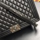 MAXI BOY Chanel HANDBAG Lambskin Black High