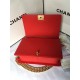 MAXI BOY Chanel HANDBAG Grained Calfskin Red High