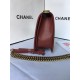 MAXI BOY Chanel HANDBAG Grained Calfskin Burgundy High