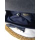 MAXI BOY Chanel HANDBAG Grained Calfskin Navy Blue High