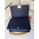 MAXI BOY Chanel HANDBAG Grained Calfskin Navy Blue High