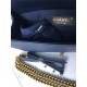 MAXI BOY Chanel HANDBAG Grained Calfskin Navy Blue High